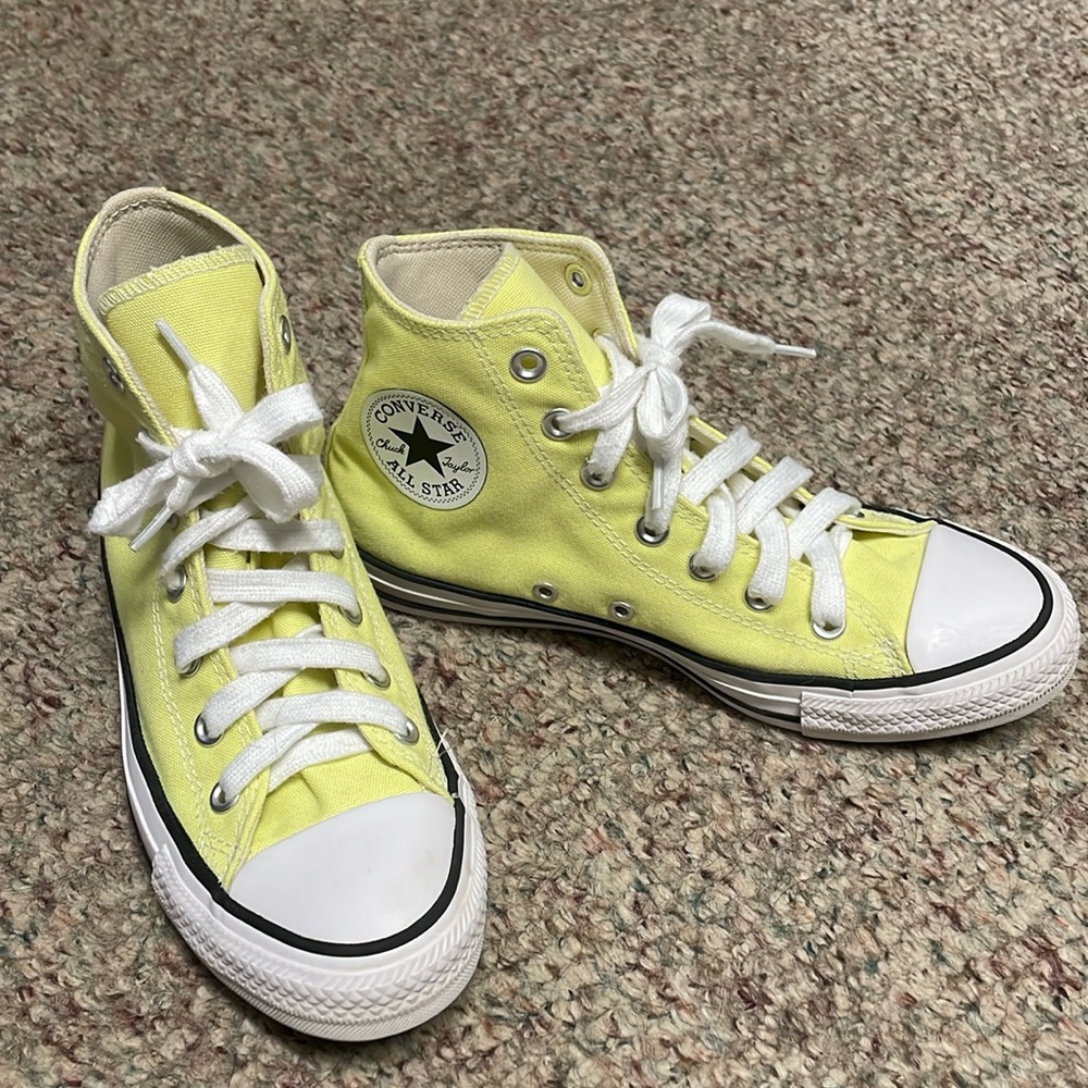 Converse hi 70 high top runners in butter yellow
